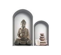 Zen et Ethnique, Pegatina de pared de Buda en nicho