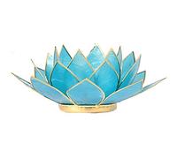 Zen et Ethnique Portavelas Lotus Chakra 5 Azul