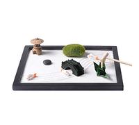 Zen Garden, Mini Jardín Zen Meditation Rock and Sand Garden con Rastrillo para la Oficina en Casa Relajación y Meditación