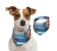 Zen Garden - Pañuelo para mascotas, para primavera, verano, de algodón suave, accesorios ajustables para cachorros, niñas y niños pequeños, medianos y grandes