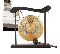 Zen Gong - Campanilla de dragón, campana Taiji | Instrumento de meditación de escritorio de estilo antiguo, pieza de decoración de armonía oriental, sonido de relajación de atención plena, rituales de