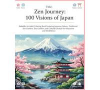 Zen Journey: 100 Visions of Japan: An Adult Coloring Book Featuring Japanese Nature, Traditional Patterns, Zen Gardens, and Cultural Lifestyle for Relaxation and Mindfulness