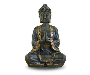 zen' Light grande estatua Buda mediación, resina, Bonze, 37.5 x 15 x 24 cm