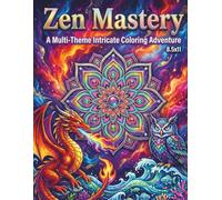 Zen Mastery: A Multi-Theme Intricate Coloring Adventure: Highly Detailed Mandalas, Fantasy Creatures, and Complex Patterns for Focus, Relaxation & Stress Relief