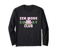 Zen Mode Sunday Club - Camiseta de Loto Consciente Manga Larga