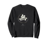 Zen Mu Nothingness Kanji Caligrafía Pincel Trazo Sudadera