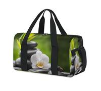 Zen Orchid - Bolsas de deporte de bambú para niños, niñas, mujeres, hombres, japonesas, zen, durante la noche, fin de semana, bolsa de viaje para llevar al gimnasio, bolsas de lona casuales