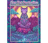 ZEN PET PORTRAITS: MINDFUL MOMENTS WITH FURRY FRIENDS: A Calm and Creative Animal Art Book for Relaxation