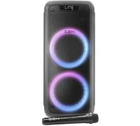 Altavoz portátil Bluetooth Zen Phoenix de 250W, 10H de batería, Luces LED RGB. Altavoz Grande con TWS, Aux in, USB, Entrada de micrófono, y micrófono inalámbrico, con Radio FM