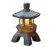Zen Solar Lanterns - Outdoor Decorative Yard Lights, Solar Powered Pathway Lighting, Stylish Villa Garden Night Illumination | Eco Friendly Patio Porch Courtyard Front Yard Lights for Elegant