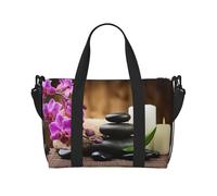 Zen Stone - Bolsa de viaje cruzada de mano con un solo hombro, bolsa de deporte y fitness, bolsa de equipaje de viaje