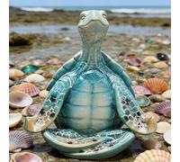 Zen Style Sea Turtle Ornament for Indoor Tabletops, Outdoor Steps or Garden Nooks designed to Support Quiet Moments And Natural Connection