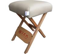 Zen - Taburete plegable portátil de madera, 48 x 33 x 33 cm, versátil, ideal como accesorio de masaje, taburete plegable, taburete de peluquería, taburete de cosméticos, taburete para médicos, silla