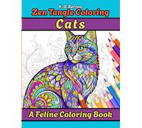 Zen Tangle Coloring - CATS: Coloring Book
