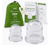 Zen - Vaso anticelulítico - El tratamiento original de terapia de ventosas para reducción de grasa y celulitis, adhesiones de fascia, masaje de cuerpo completo, estrías (juego de 2)