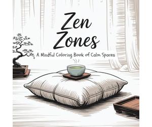 Zen Zones: A Mindful Coloring Book of Calm Spaces for Adults | Relaxation, Stress Relief, Meditation & Peaceful Art Therapy