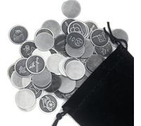 Zenacast Monedas del Tarot para adivinación 22 Monedas de Metal de Arcanos Mayores