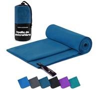 ZENACROSS Toalla Gimnasio - Toalla Microfibra de Secado Rápido y Versátil - Toallas Gimnasio Talla XS - 50 x 30 cm - Azul Marino