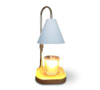 Zen'Arôme Zen'Aroma Calentador de candelia-Brurador eléctrico difusa los perfumes sin llama ni humo-prolonga la duración de las velas-regulador integrado, altura ajustable, color blanco