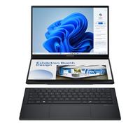 Zenbook Duo OLED UX8406CA-PZ152W - Ordenador Portátil 14 WQXGA+ 120Hz (Intel Core Ultra 9 285H, 32GB RAM, 1TB SSD, Arc 140T, Windows 11 Home) Gris Tintero - Teclado QWERTY español