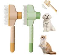 Zenbrush Cat Comb, Avatore Zenbrush - Elimina el dolor y alivia el dolor, cepillo de aseo para mascotas, cepillo de aseo para perros y gatos con botón de liberación, para masaje y limpieza del pelo de