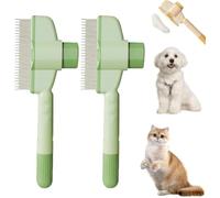 Zenbrush Cat Comb, Avatore Zenbrush - Elimina el dolor y alivia el dolor, cepillo de aseo para mascotas, cepillo de aseo para perros y gatos con botón de liberación, para masaje y limpieza del pelo de