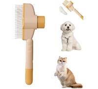 Zenbrush Cat Comb, Avatore Zenbrush - Elimina el dolor y alivia el dolor, cepillo de aseo para mascotas, cepillo de aseo para perros y gatos con botón de liberación, para masaje y limpieza del pelo de