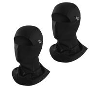 Zencantorous 2 Piezas Pasamontañas, Balaclava, Pasamontañas Moto, Máscara de Pasamontañas, Máscara de Esquí, Cobertura Ajustable, con Orificios para Gafas, para Esquí, Moto, Ciclismo, Unisex, Negro