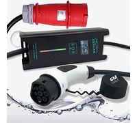 ZENCAR 6m Cargador EVSE CEE Enchufe Tipo 2 22kW 32A 3-Fases 380V Caja de Carga conmutable Coche eléctrico Cable de Carga: GLE500e, EQC, E-Tron, 3/S/X/Y, ID.3, i3, ZOE, Kona, Leaf, I-Pace, 330e/530e...