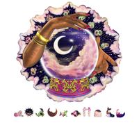 ZenChalet - Rompecabezas espiritual de bola de cristal para adultos, 200 piezas - Rompecabezas de madera nicos para adultos, un gran desaf o men