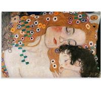 ZENCIX Pósteres famosos de Gustav Klimt 《Madre e hijo》 Arte de pared Pintura en lienzo de Gustav Klimt Impresiones de Gustav Klimt para decoración del hogar Imágenes 60x80cmx1 Sin marco