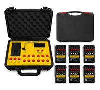 zenda club Sistema de disparo inalámbrico Pyro de 24 tacos, funda impermeable de lujo, control remoto de 500 m, fuego secuencial 0,1 s/0,4 s, compatible con jets E-Match y Stage