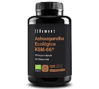 Ashwagandha KSM-66® Ecológica 600mg por cápsula, 100% Pura - Probada en laboratorio, Máxima Dosis - Sueño Profundo, Bienestar General, Concentración - 120 cápsulas veganas - Sin Aditivos - Zenement