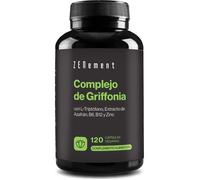 Griffonia Simplicifolia (30 % 5-HTP) con Triptofano, Extracto de Azafrán, B6, B12 y Zinc - Sistema Nervioso, Función Psicológica, Cansancio y Fatiga - 120 Cápsulas Veganas para 2 Meses - Zenement