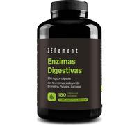 Enzimas Digestivas - 10 Enzimas incluyendo Bromelina y Papaína, Alta Concentración - 200mg por Cápsula - 180 Cápsulas Veganas - Apto para Todo Tipo de Dietas - Sin Aditivos, Sin Gluten