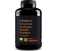 Cordyceps Sinensis Ecológico, 180 cápsulas veganas para 6 meses | Extracto (CS-4) 10:1 = 6.500 mg con 40% Polisacáridos | Energía, Reduce el Cansancio y la Fatiga | Vegano, Sin Aditivos | Zenement
