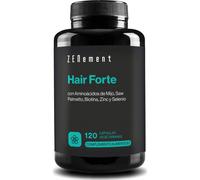 Hair Forte, Biotina para el cabello | con Aminoácidos de Mijo, Saw Palmetto, Zinc y Selenio | Hair Vitamins, Pastillas para el crecimiento del cabello 120 Cápsulas | Zenement