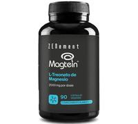 Magnesio L-Treonato - Magtein® - 2000 mg por Dosis - Salud Cerebral y Sistema Nervioso - 90 Cápsulas Veganas, 1 Mes de Suministro - Zenement