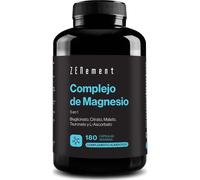Complejo de Magnesio, 5 en 1 - Bisglicinato, Citrato, Malato, Taurato y L-Ascorbato - 360 mg de Magnesio por Dosis - Alta Biodisponibilidad - 180 Cápsulas Veganas - Zenement