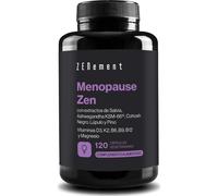 Fórmula para la Menopausia Día & Noche - 11 Ingredientes Activos: Salvia, Ashwagandha KSM-66, Lúpulo, Pino, Cohosh Negro, Vitaminas D3 K2 B6 B9 B12 y Magnesio - 120 Cápsulas, Sin Soja - Menopause Zen