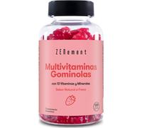 Zenement – Gominolas Multivitaminas y Minerales 120 unidades, sabor fresa natural, sin gelatina