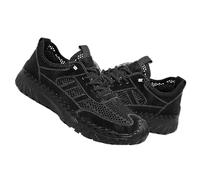 Zenfaze Orthopedic Shoes for Men, Slip-On Hiking Sneakers with Arch Support, Breathable Mesh, Non-Slip Sole, Widened Toe Box (Black,40)