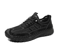 Zenfaze Orthopedic Shoes for Men,Zenfaze Slip On Orthopedic Hiking Shoes,Men's Non Slip Shoe Lace Up Slips Resistant Sneakers (Black,47)