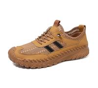 Zenfaze Orthopedic Shoes for Men,Zenfaze Slip On Orthopedic Hiking Shoes,Men's Non Slip Shoe Lace Up Slips Resistant Sneakers (Brown,41)