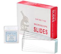 ZENFUN 300 portaobjetos y 300 unidades de 22 x 22 mm, portaobjetos transparentes de vidrio microscópico, prelimpiados, kits de portaobjetos de vidrio vacío para la formación biológica básica
