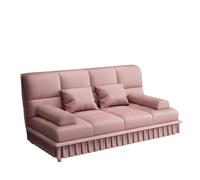 Zeng25liangOu-12 Multifunción Sofá Cama de Cuero con diseño arañazo Gato for tumbarse, Plegable Multifuncional, Ideal for Apartamentos pequeños(Pink,Medio)