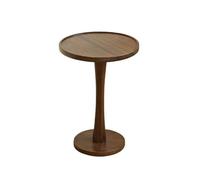 Zeng25liangOu-12 Sala de Estar Balcón Mesa Auxiliar de Madera for sofá, Mesa Redonda Retro, Almacenamiento Minimalista, aparador for Sala Estar y balcón(Bruin,Grande)