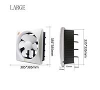 Zeng25liangOu-12 ventilador del ático Ventilador de ventilación doméstico montado en la ventana extracción pared for cocina y baño Fácil instalación(Grande)