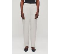 ZENGGI Japanese Crepe Classic Pants Greige Talla: L | Pantalones Rectos Outlet | Mujer