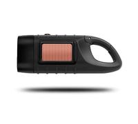 zenggp Linterna Solar, Linterna LED Recargable para Emergencias En El Hogar Y Al Aire Libre, Dinamo De Supervivencia con Manivela para Acampar Hacer Senderismo Deportes Viajes Y Pesca(Black)
